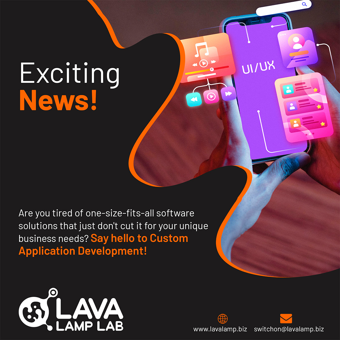 lavalamplab's tweet image. Revolutionize your business with LavaLampLab&apos;s Custom App Development! Tailored solutions for your unique needs. 🚀 

Boost productivity, streamline operations, and enhance user experience. 💡 Let&apos;s turn your vision into reality.

#CustomAppDev #InnovationHub #TechSavvyBusines