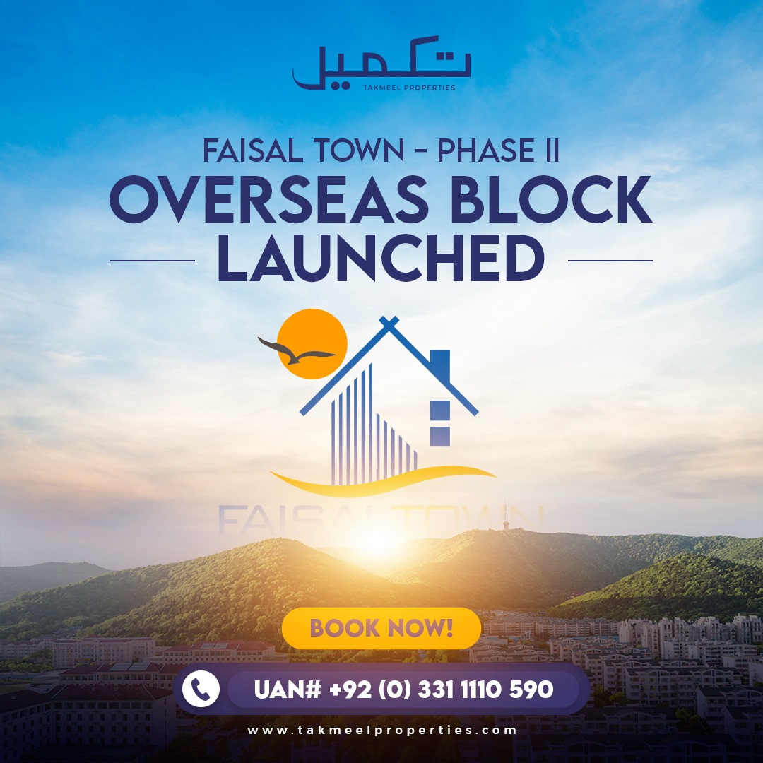 Exciting news for investors! Faisal Town - Phase 2 introduces its Overseas Block. Your gateway to international-standard living.

For inquiries or bookings, contact us at
☎033-1111-0590 | 033-1111-2199.
#FaisalTown #OverseasBlock #InvestmentOpportunity #RealEstateInvestment 🌐🏡
