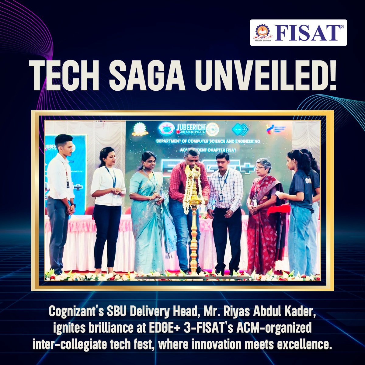 fisatofficial's tweet image. Tech Saga Unveiled!
#edgeplus #fisat #cse #acm #cognizant #intercollegiate #techfest