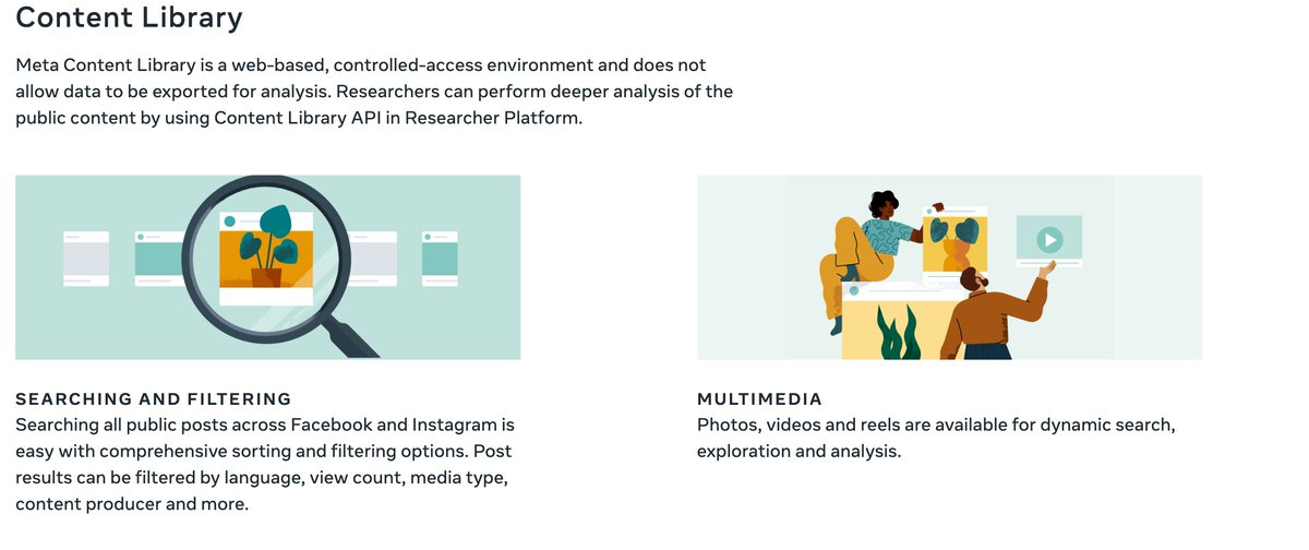 vazquezllorente's tweet image. (Cautiously) optimistic development in #OSINT &amp;amp; the investigation of intl' crimes + #humanrights abuses. @Meta just launched library+API to access near real-time public content. Steps seem in line with #EUDSA. To note: no data download+application needed: about.fb.com/news/2023/11/n…