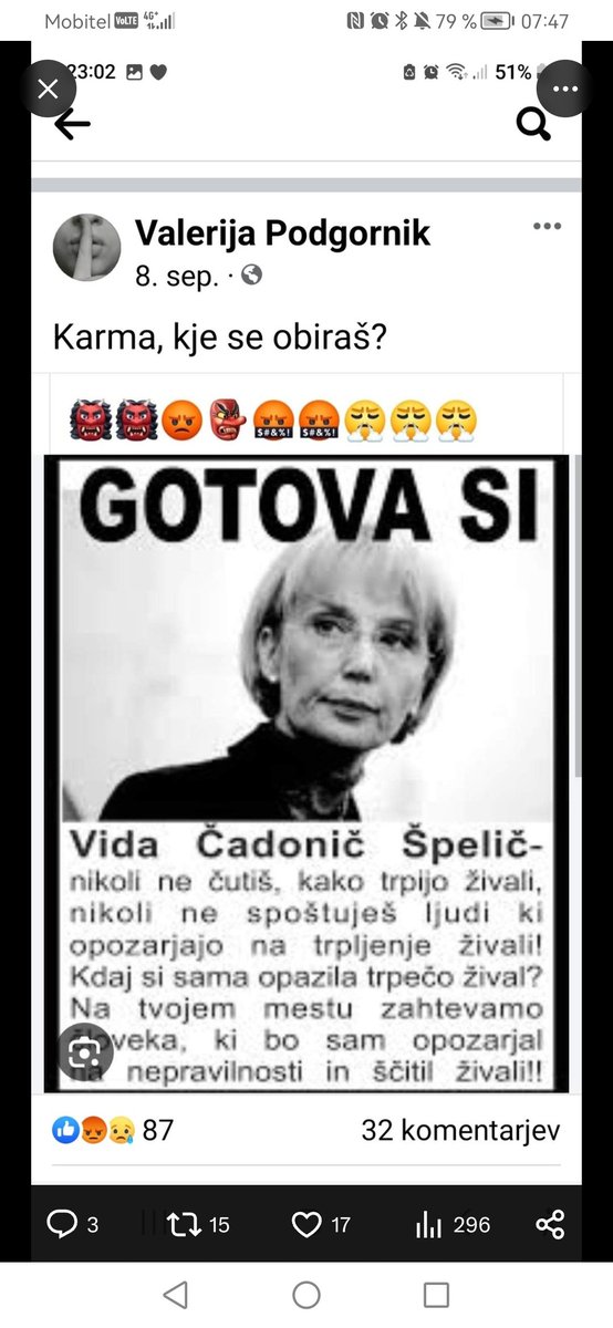 pers_luka's tweet image. Za Valerijo je Vida gotova! #krave👇