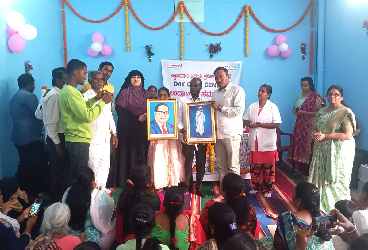 Warm&amp;welcoming space for seniors to connect, engage &amp; be cared with love &amp; respect. <a href="/ActionAidIndia/">ActionAid Association</a>  &amp; SMS announce grand opening of Day Care Centre for elderly women on 21 Nov @ Ward136JJRNagar, Blr Urban. #elderlycare . Smt. Seema Altaf Khan, Ex-Corporator, our chief guest.