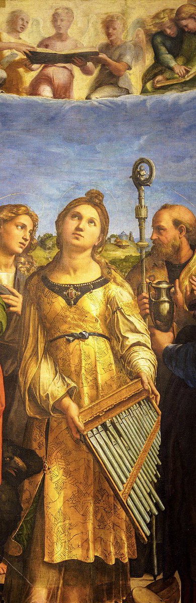 colavitama's tweet photo. Festa di Santa Cecilia the attinta dei musicisti. 

“Mentre suonavano gli strumenti musicali, la vergine Cecilia cantava nel suo cuore soltanto per il Signore, dicendo: Signore il mio cuore e il mio corpo siano immacolati affinché io non sia confusa” https://t.co/BjBwyBHIyv