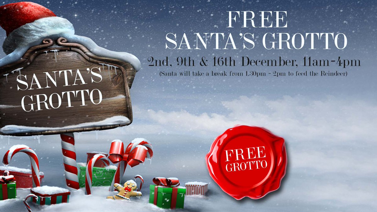 ashtonarcades's tweet photo. 🎅 FREE GROTTO! 🎅
Santa's Grotto will be open at Arcades on 2nd, 9th and 16th December (upper level).
It's #free to visit Santa and every child will receive a present 🎁 
You can take your own photos too! 📸 
#Arcades #Ashton #RediscoverLocal #SantasGrotto https://t.co/GcareWpM2G