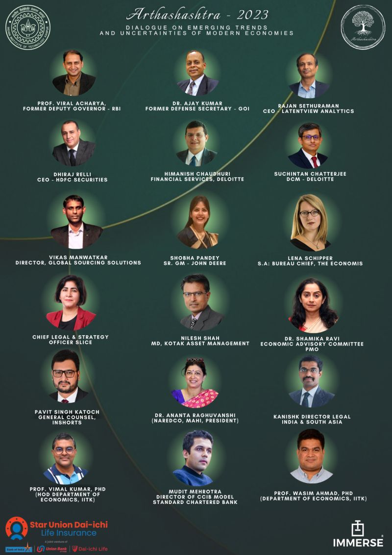 Super excited to participate in Arthshastra 2023, the flagship Economics conference at IIT Kanpur on Nov 24-25 Great opportunity to listen to a galaxy of speakers practitioners, academics and finance industry. Happy to provide a public policy perspective in the conference