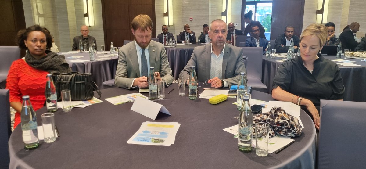 Ministry of Agriculture, Embassy of the Kingdom of the Netherlands in Ethiopia and SNV higher officials at the signing ceremony horticulture and dairy programmes.