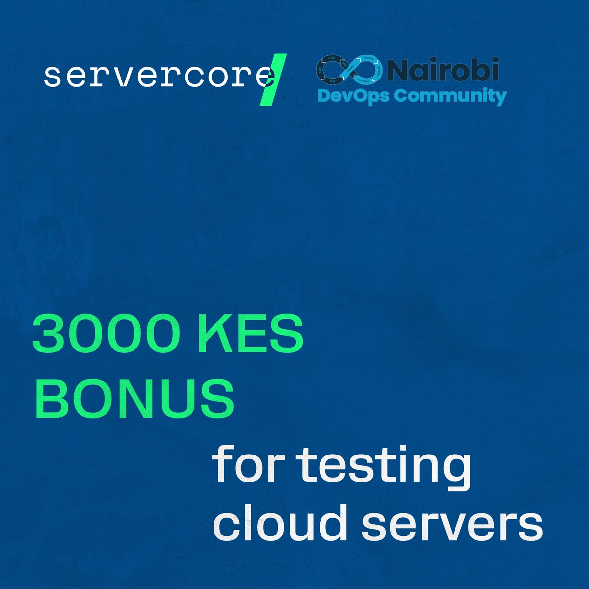 🚀 FREE opportunity with Servercore:
Exclusive Offer: Get 3000 KES for testing Cloud Servers!

🖥️ Register at my.servercore.com.
📲 WhatsApp Servercore with your details: +254718540745.

 #DevOps #CloudComputing #Servercore #NairobiDevOps #TechCommunity