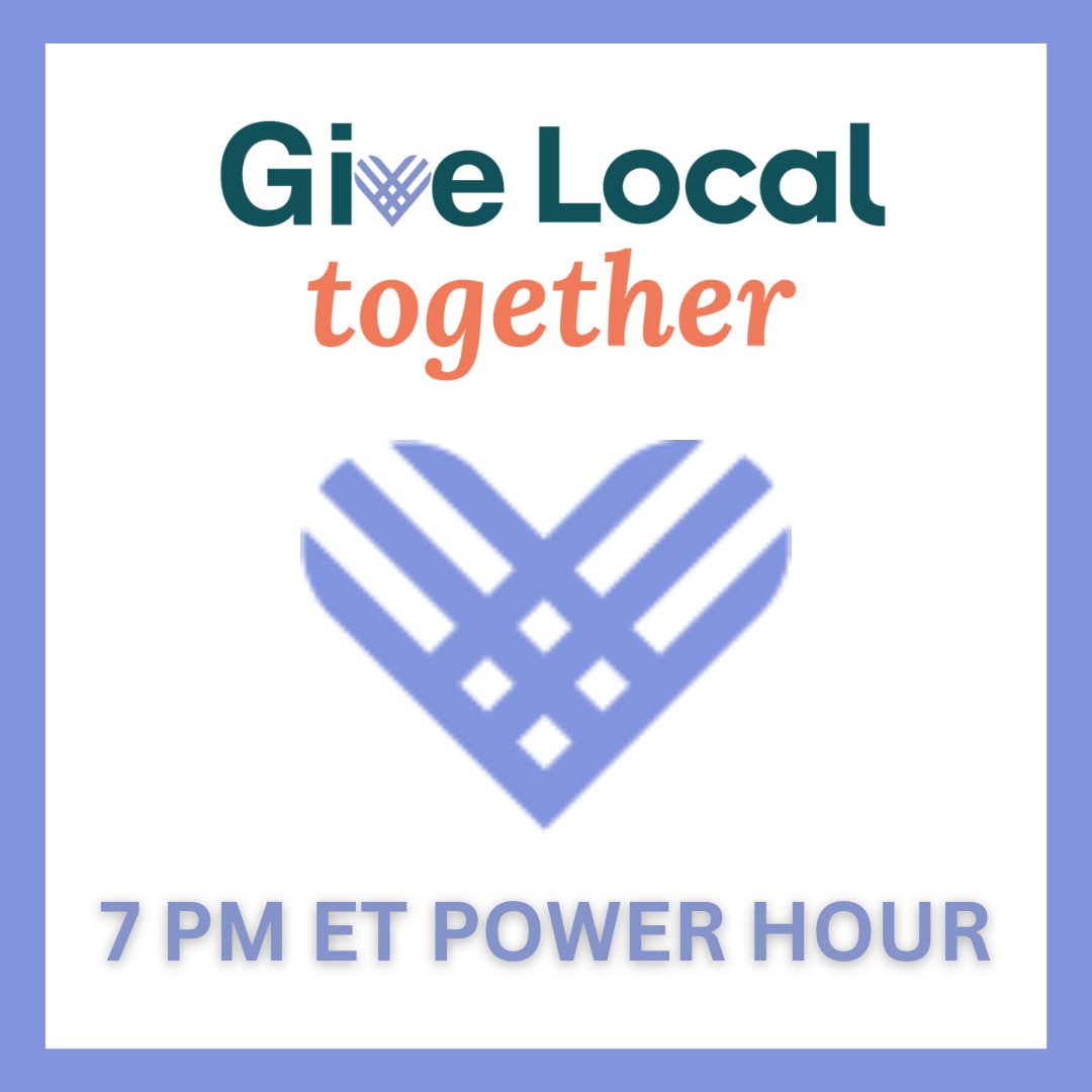 Join us in unlocking an additional $1,000 from Spur Local!

They’ll award a prize to the nonprofit with the greatest
number of unique donors. Give any amount between 7-8pm to participate and help us spread the word!
bit.ly/CWM-GivingTues…

#GiveLocalTogether #GivingTuesday