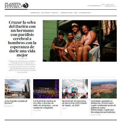 Buenos días #HoyEnPortada
🌍REPORTAJE: Cruzar la selva del Darién con un hermano con parálisis cerebral a hombros con la esperanza de darle una vida mejor
✏️TRIBUNA: ¿Una España vaciada de jóvenes?
Más reportajes y análisis, aquí 👇 elpais.com/planeta-futuro/