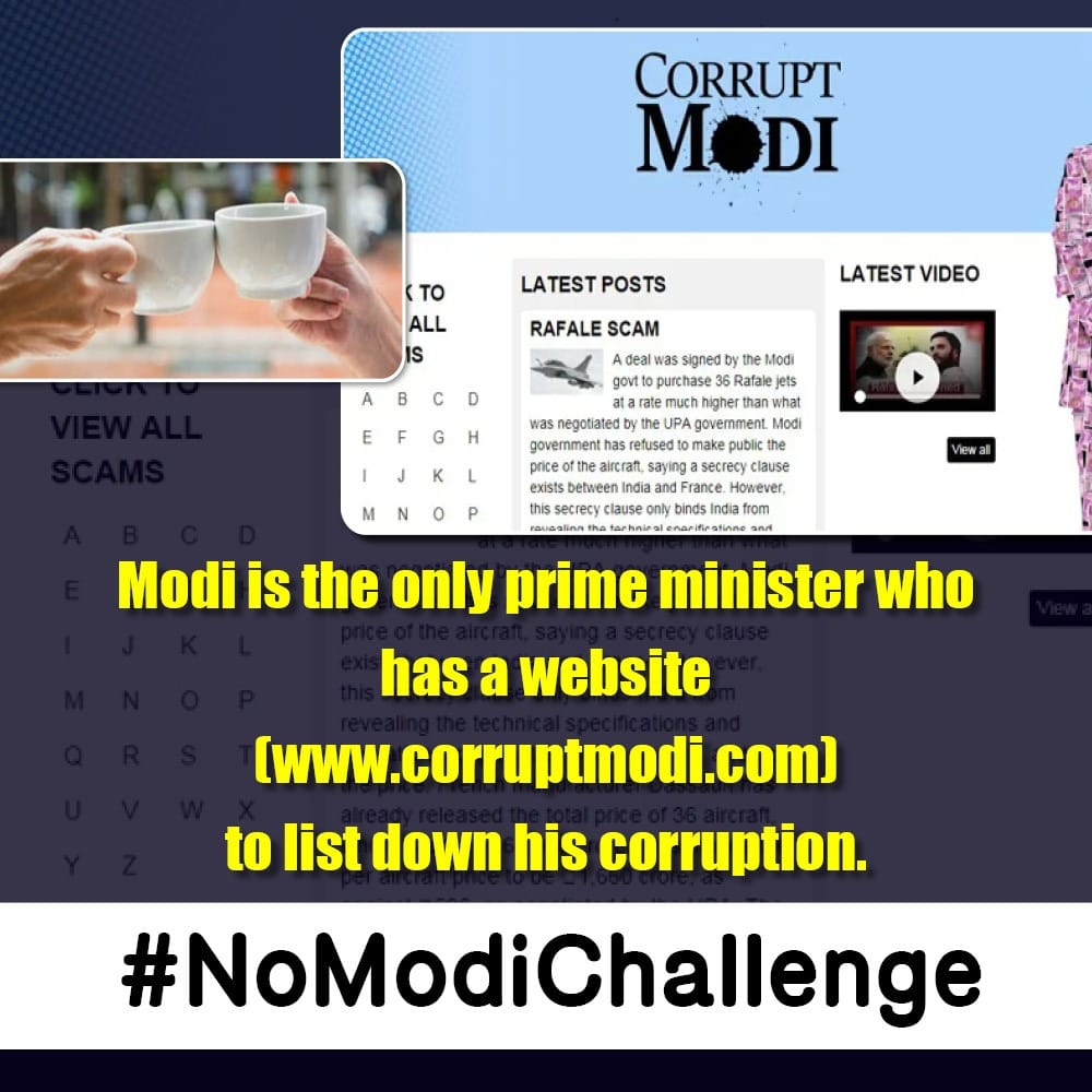 GOLDKINGGOLDKI4's tweet image. நான் ஏற்கனவே #NoModiChallenge-இல் ஒரு அங்கமாகிவிட்டேன், மீண்டும் மோடிக்காக ஒருமுறை @shanmugamchin10 @AalenOff @Josephen2106
பரிந்துரைக்கிறேன்
#NoModiChallenge