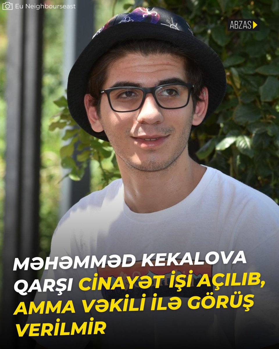 AbzasMedia's tweet photo. Məhəmməd Kekalova qarşı cinayət işi açılıb, amma vəkili ilə görüş verilmir

Vəkil: “DİN deyir vəkili var, amma ailəsi mənimlə müqavilə bağlayıb”

Ətraflı xəbərdə: https://t.co/t9k2PsdCnY https://t.co/crPra0Mcxk