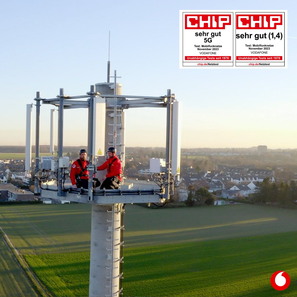 2x „sehr gut“ – gab's von <a href="/CHIP_online/">CHIP</a> für unser #Mobilfunk-Netz. 🏆 Mehr Ansporn für uns genauso weiterzumachen. Denn wir wissen: Es gibt noch einiges zu tun. 💪 Danke an unsere Technik-Teams für ihren täglichen Einsatz, unser #Netz besser zu machen. 🙏