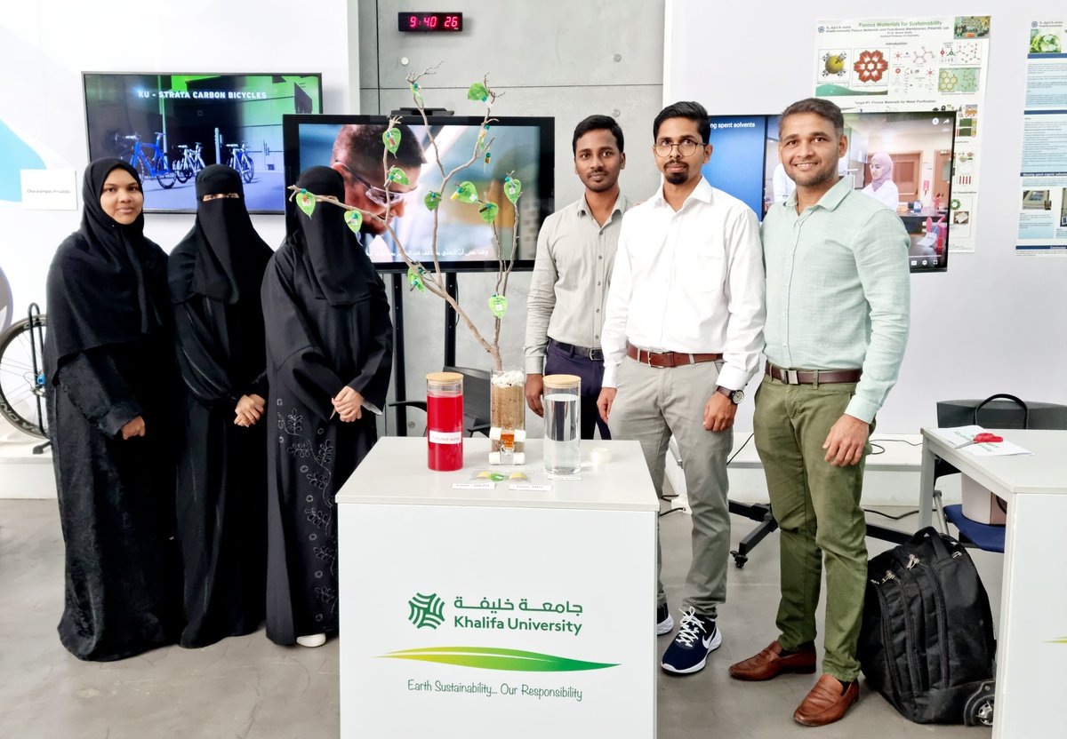 Dinesh Shetty (@drd8264) on Twitter photo My research group is presenting our efforts in developing porous materials for a sustainable future at the sustainability event organised <a href="/KhalifaUni/">جامعة خليفة للعلوم والتكنولوجيا</a> as a part of <a href="/COP28_UAE/">COP28 UAE</a> initiatives. <a href="/CRanjeesh/">Ranjeesh K. C.</a>. I am proud of my team effort. My research group is presenting our efforts in developing porous materials for a sustainable future at the sustainability event organised <a href="/KhalifaUni/">جامعة خليفة للعلوم والتكنولوجيا</a> as a part of <a href="/COP28_UAE/">COP28 UAE</a> initiatives. <a href="/CRanjeesh/">Ranjeesh K. C.</a>. I am proud of my team effort.