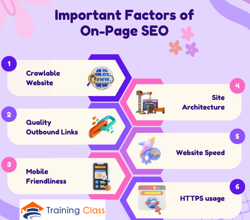 TrainingclassO's tweet image. Essential on-page SEO factors are:
Title 
Headings
Content comprehensiveness
Internal links
E-A-T signals
Content usefulness
Images
Schema markup
#Join us #TrainingClass for #SEO #Training. #seotraining #seocourse #seonoida #seoclassroom #seoinstitute trainingclass.org/search-engine-…
