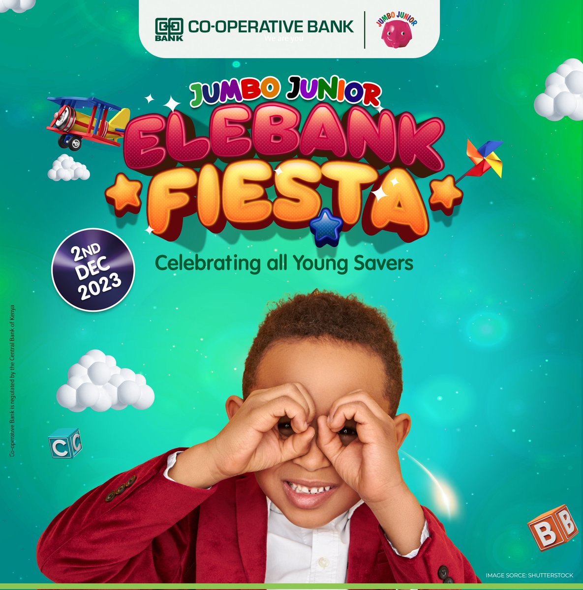 TruthmeterPR's tweet photo. @Coopbankenya has set out a special day to celebrate young savers   Jumbo Junior ELEBANK Fiesta on December 2nd is the ultimate celebration for young savers. Let's make saving an adventure with rewards and treats at every branch.

Don't miss out this!!! https://t.co/JXE9cRyQvu