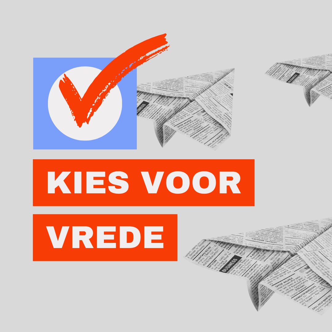 Vandaag gaat Nederland naar de stembus. Met de huidige en toekomstige crises is jouw stem vandaag de dag des te belangrijker. Daarmee bepaal je ook de koers van Nederland als het gaat om vrede, veiligheid en buitenlandbeleid.

Ons stemadvies: #KiesVoorVrede