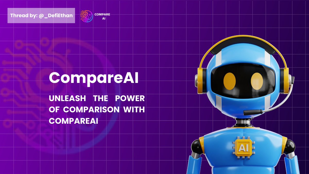 _DefiEthan's tweet photo. Say goodbye to comparison fatigue with @CompareAI, your AI-powered decision-making companion.
Compare and explore products, services, or any information you desire effortlessly.
Get personalized insights and recommendations tailored to your needs.
#CompareAI $CAI #CAI #AI https://t.co/Q071HrYZ02