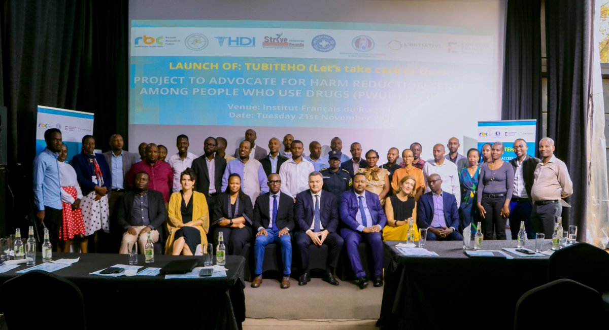 Thrilled to be part of the official launch of TUBITEHO Project—a three-year initiative advocating for harm reduction services for People Who Use Drugs in Rwanda. Grateful for the support from @EF_LINITIATIVE  #TUBITEHOProject #harmreduction
