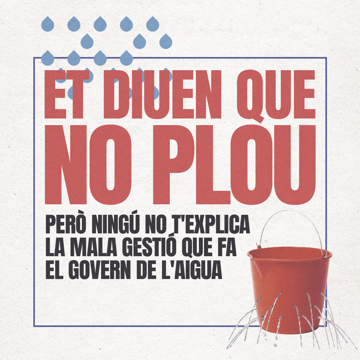 💧  Davant la declaració de preemergència per sequera, les entitats denunciem la mala gestió de l’aigua per part del <a href="/govern/">Govern de Catalunya</a>. #NoEnRaja

❌ Reclamem que no es permeti un augment tarifari a l'AMB mentre @agbar obté uns beneficis anuals de 20M€.

🔗 pobresaenergetica.es/2023/11/22/pre…