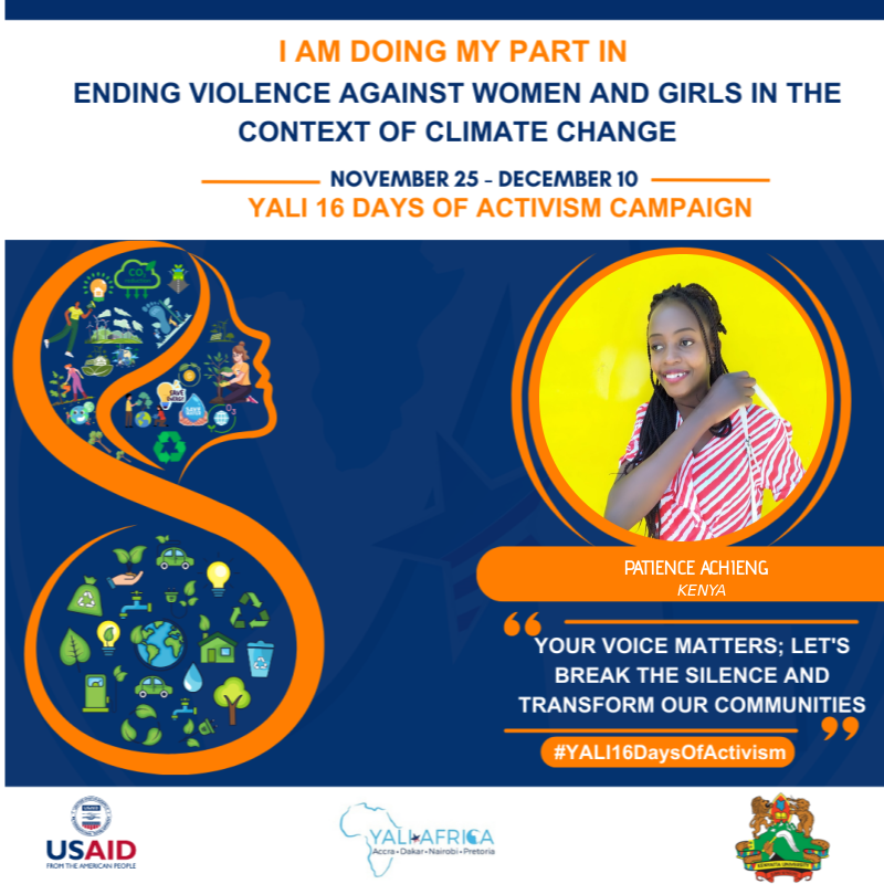 achieng_patie's tweet photo. #Yali16daysofactivism @USAIDKenya 
The prevalence of GBV cases among women and girls with disability are on the rise.@YALINetwork 
Join me as I raise my voice , and say NO to GBV! 
@YALIAFRICA  @WAI_WomenAid 
#disabilityawareness https://t.co/n3qOTHnDpP