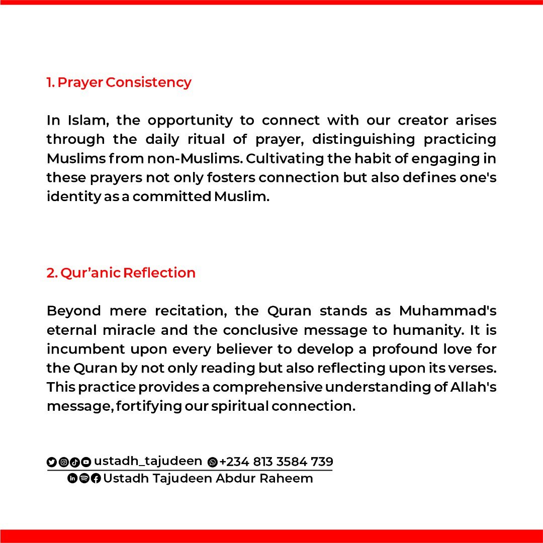 ustadh_tajudeen's tweet photo. 7 WAYS TO INCREASE YOUR CONNECTION WITH ALLAH

#connectionwithAllah #islam #reminders https://t.co/r0byPNUFx0