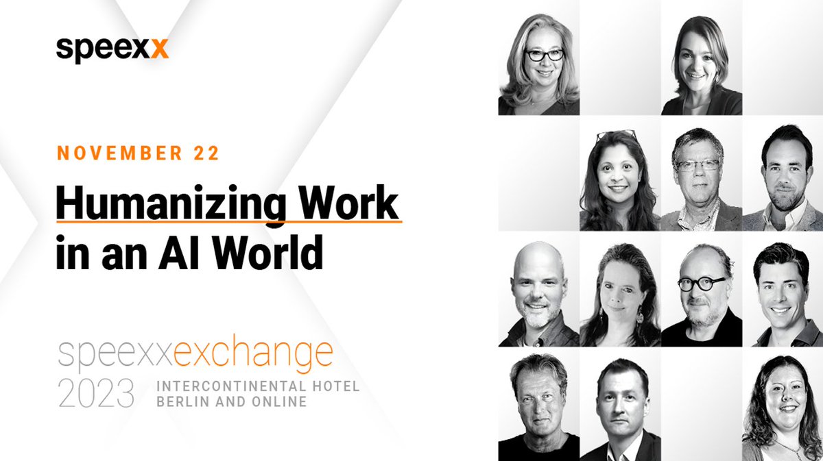 Interested in how we can make #AI work in L&amp;D and HR, but can't make the #SpeexxExchange hybrid conference today? No worries, this is a live blog I'll update throughout the day!

linkedin.com/pulse/humanisi…
