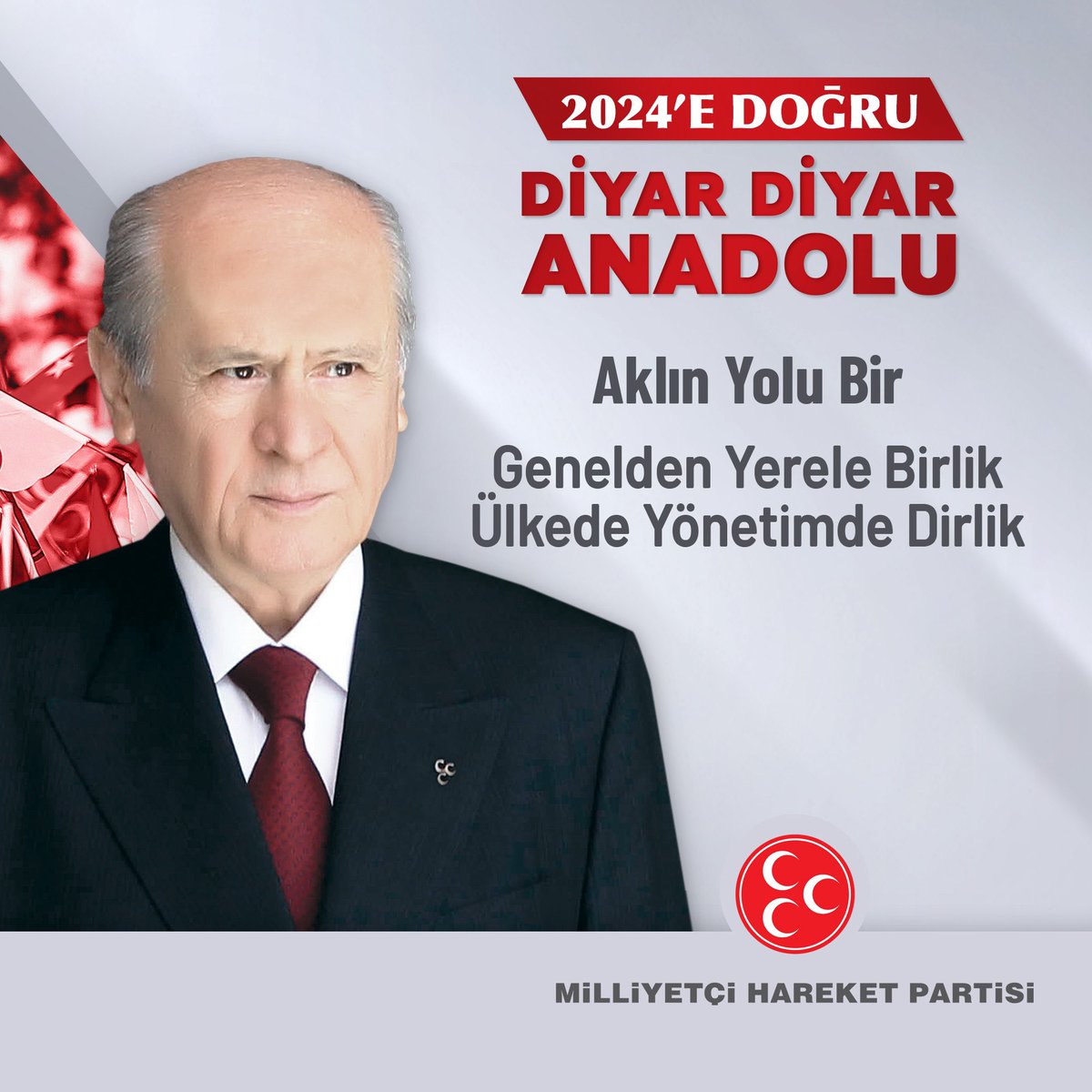 2024’E DOĞRU DİYAR DİYAR ANADOLU

Aklın Yolu Bir
Genelden Yerele Birlik
Ülkede Yönetimde Dirlik