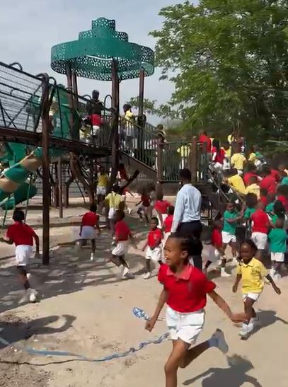 LoveBotswana's tweet photo. At the Life Centre in Maun, we held a ribbon-cutting on 17 Nov to dedicate a new playground valued at P2.5 million and donated by Project Playground (USA). We were honored to have the Deputy Paramount Chief of Batawana, Kgosi Kealetile Moremi, cut the ribbon. #ProjectPlayground https://t.co/3uozm8BGfV