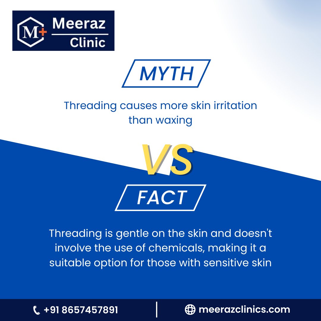 meerazclinic's tweet image. Say goodbye to skin irritation! 🌸 Choose the gentle touch of threading over waxing for smooth, chemical-free skincare. ✨
.
.
#ThreadingMagic #GentleSkincare #SensitiveSkinSolutions #NaturalBeauty #MeerazClinics #SkinCareSecrets