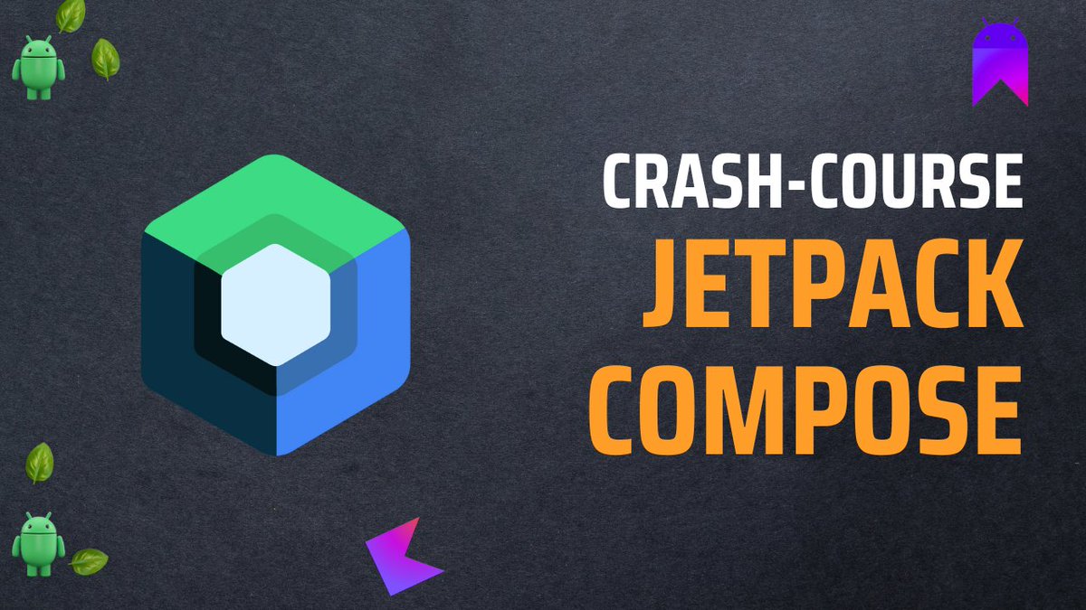 native_MB's tweet image. Jetpack Compose Crash Course
youtu.be/x8TYLiigOXM
#AndroidDevelopers #SoftwareEngineers #Android #NativeMobileBits #JetpackCompose #LearningResources #AndroidDevelopment #CrashCourse