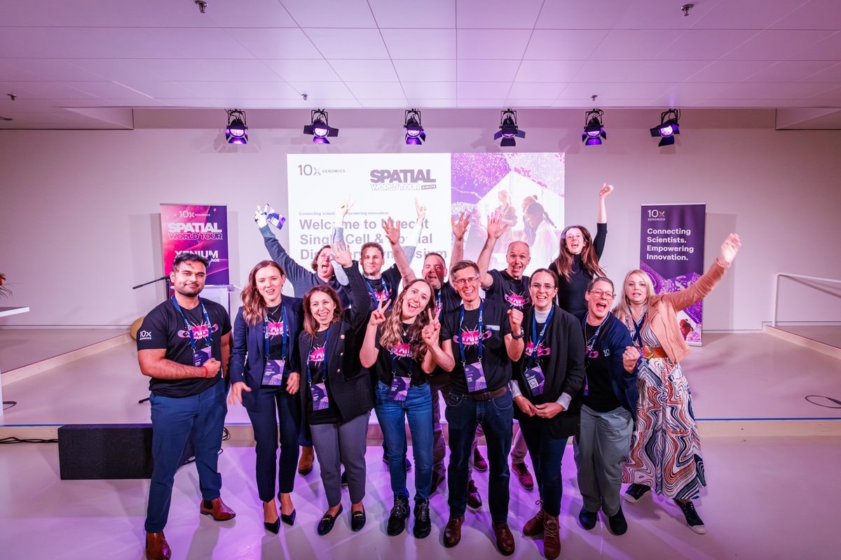 10xGenomics's tweet photo. We had a great time in Utrecht at our Single Cell and Spatial Discovery Symposium, part of our #SpatialWorldTour! Thank you for joining this exciting event, and we’ll see you soon at the next stop of the Spatial World Tour #10xEMEAugm https://t.co/XUow5LjqhM