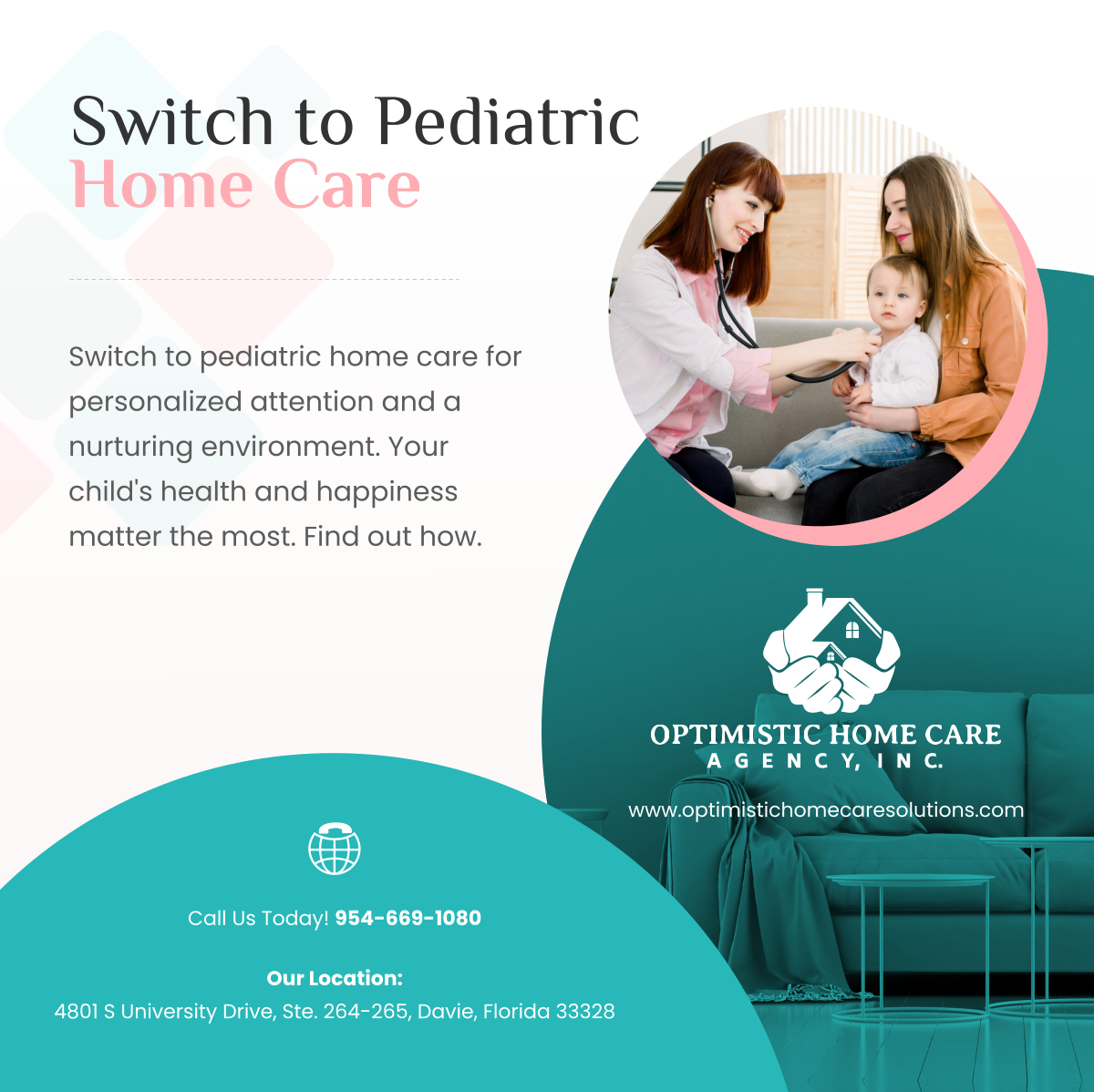 Switch to pediatric home care today. Your child's well-being, your home's comfort, and our dedicated care go hand in hand. Find out more when you visit tinyurl.com/m73kf73m.

#DavieFL #HomeHealthcare #HomeCare #PediatricHomeCare #ChildsWellBeing