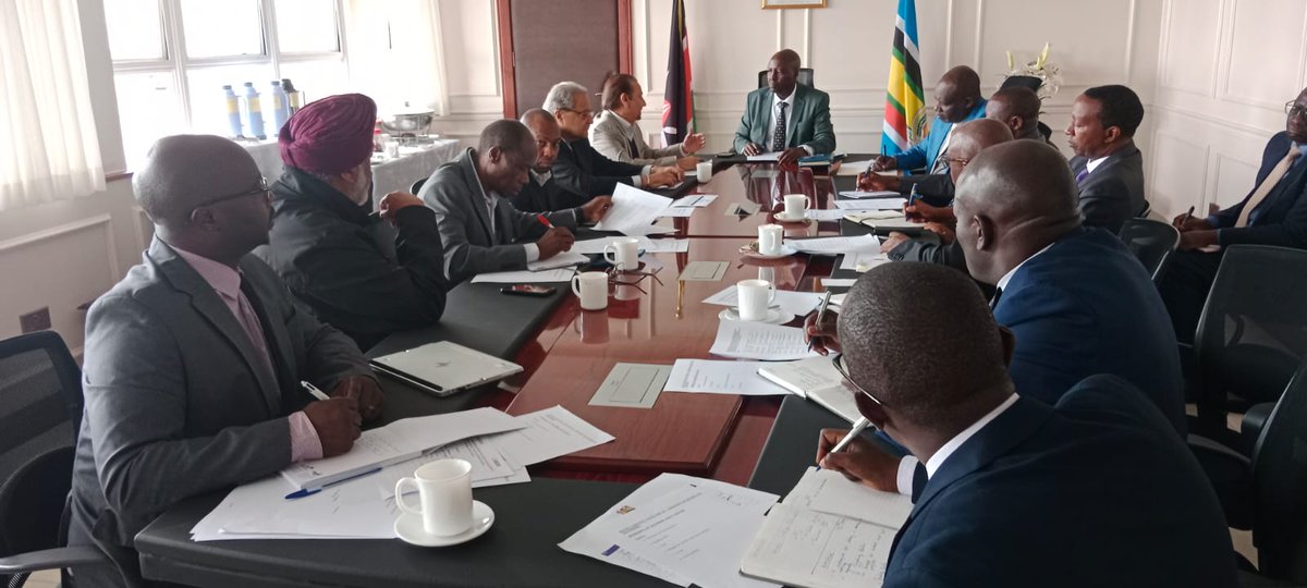 RACECA Executive Committee meeting with Eng. Joseph Mbugua, Principal Secretary for Roads - <a href="/TransportKE/">Ministry of Roads and Transport | Kenya</a>. Grateful for the Ministry's feedback on supporting our local construction industry. We discussed challenges faced by local contractors i.e. regulatory hurdles, financing etc.