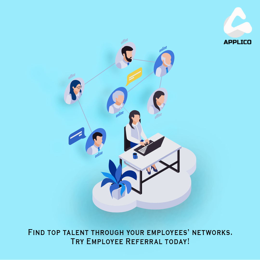 ApplicoATS's tweet photo. Explore top talent via your employees' networks

#applico #recuritment #recruitmentplatform #Referral #ReferralProgram #employeereferrals #airecruitment #AI #aidriventools #aitools #recruitmentsimplified #recruitmentredefined https://t.co/oZBhPo6tWf