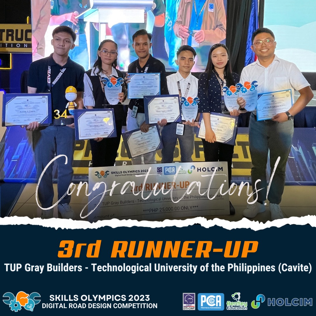 Congratulations to the winning teams of the #𝐒𝐊𝐈𝐋𝐋𝐒𝐎𝐋𝐘𝐌𝐏𝐈𝐂𝐒2023 𝘿𝙞𝙜𝙞𝙩𝙖𝙡 𝙍𝙤𝙖𝙙 𝘿𝙚𝙨𝙞𝙜𝙣 𝘾𝙤𝙢𝙥𝙚𝙩𝙞𝙩𝙞𝙤𝙣! 🏆 Hats off to these outstanding teams for their remarkable victory out of 13 universities across Luzon, Visayas, and Mindanao!
 #BentleyEdu