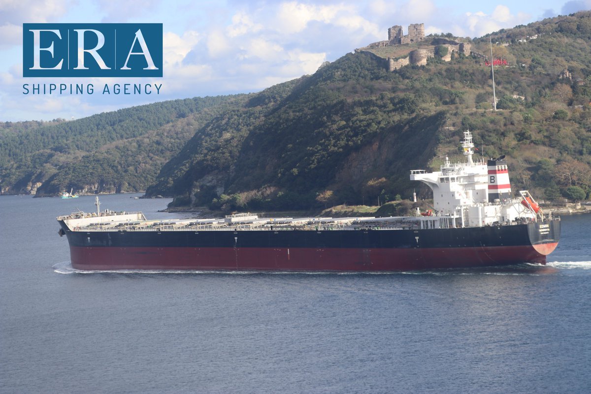 Edwin Istanbul northbound passage with @Erashipping #shipping #bosphorus #turkishstraits #shippingagency