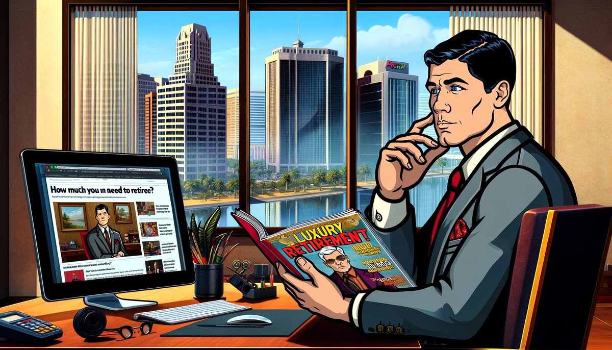 AndyBTCAdviser's tweet image. Do you get frustrated with headlines like 'How Much Do You Need to Retire?' 🤔 They assume a frugal retirement. Let's look into why these articles are not realistic for most. 🧵