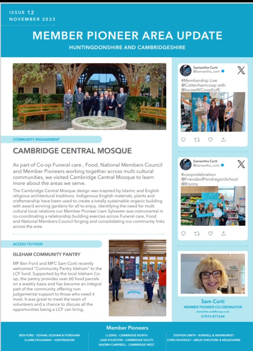 Very excited to share the latest  Cambridgeshire & Huntingdonshire #MemberPioneer Newsletter! Take a look at a snapshot of some of the amazing things happening in our  #community #ItsWhatWeDo