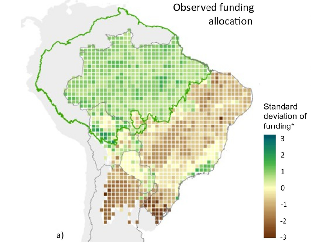 International #conservation #funding in #SouthAmerica tends to go to areas with high conservation value, not where threats (deforestation in our case) are high. New paper led by @SiyuQ @biogeoberlin just out in Biological Conservation 👉 doi.org/10.1016/j.bioc…