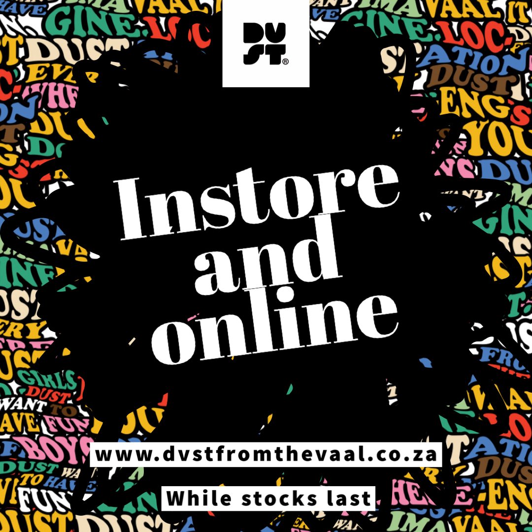 dust_vaal's tweet image. Shop UP TO 50% OFF | SHOP NOW selected items in-store &amp;amp; online.

While stocks lasts

dvstfromthevaal.co.za

#dust #dusteverywhere #dvstfromthevaal #Vaal