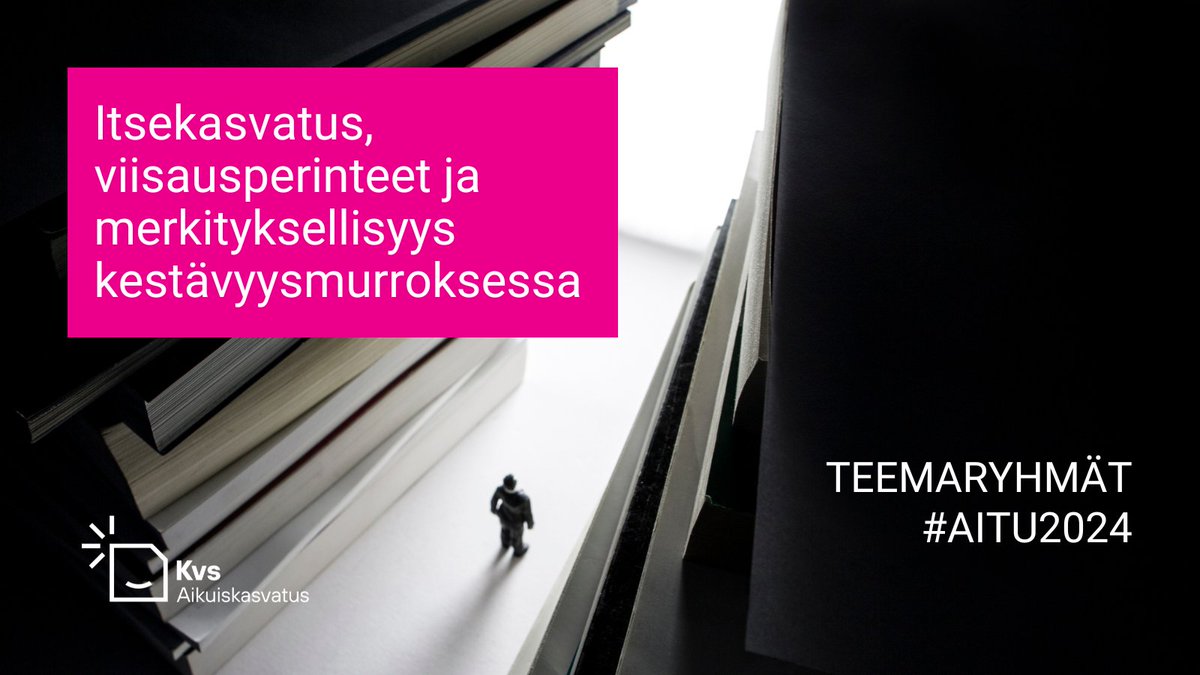 💎Varaa paikkasi talven innostavimmissa keskusteluissa. Lähetä #abstrakti #Aitu2024-#teemaryhmä’än viimeistään 30.11. Aikuiskasvatus ja tutkijaryhmä tarjoaa: #itsekasvatus ja #kestävyysmurros.

<a href="/Kalliojoh/">Johanna Kallio</a> <a href="/severihamari/">Severi Hämäri</a> <a href="/nina_hjelt/">Nina Hjelt</a> @eevakkallio <a href="/KVS_fi/">Kvs-säätiö (Kansanvalistusseura sr.)</a> 

➡️ tinyurl.com/ItsekasvatusAi…