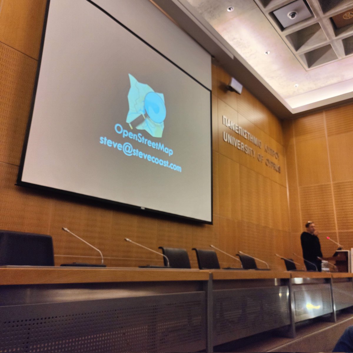 5th <a href="/KIOSCoE/">KIOS Research and Innovation Center of Excellence</a> GIS Day: Mapping Everything.<a href="/SteveC/">Steve Coast</a> Steve Coast founder of <a href="/openstreetmap/">OpenStreetMap</a> on the floor!