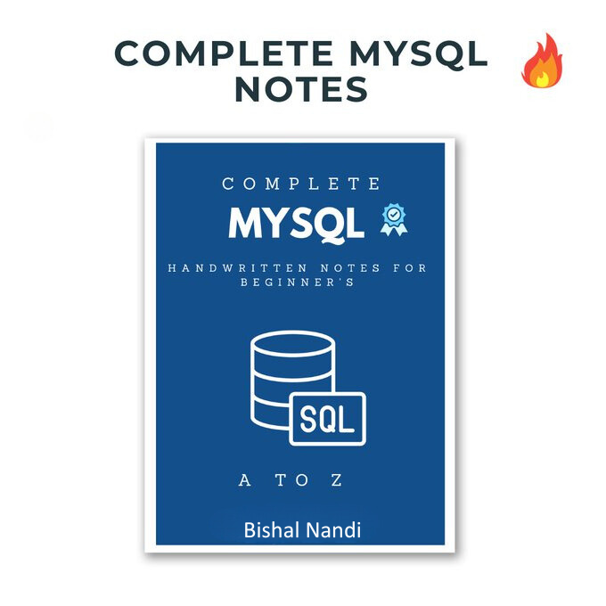 LearnWithBishal's tweet image. Learning MySQL is hard
But this book makes learning MySQL easier
Worth $23, but free today!
You will get:
→ Roadmap to learn SQL → SQL Cheatsheet
To get it,
1.Follow me @LearnWithBishal (so I can DM)
2. Like & Repost
3. Reply "send"
#mysql