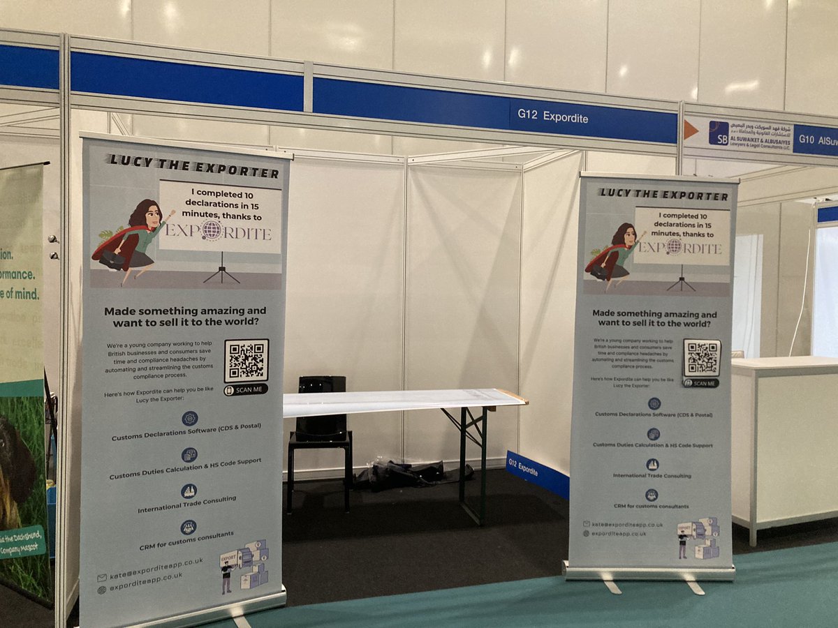 Looking forward to meeting all of you at ExCel London today! 

Come find us at Stand G12! 
<a href="/TheBusinessShow/">The Business Show</a> <a href="/GoingGlobalLive/">Going Global Live</a> 
#goingglobal #gg23 #excellondon #going_global #goingglobal2023 
#gg #expordite #export #internationaltrade