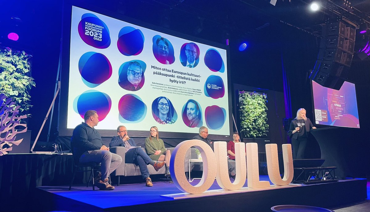 Ensimmäisessä Kaupunkimarkkinoinnin foorumissa pohdittiin, millaisia strategisia narratiiveja ja tarinoita haluamme yhdessä viestiä. Millä tunnesanalla sinä haluaisit Oulua kuvailtavan?
#kama23 <a href="/Oulu2026offici/">Oulu2026 Official</a>