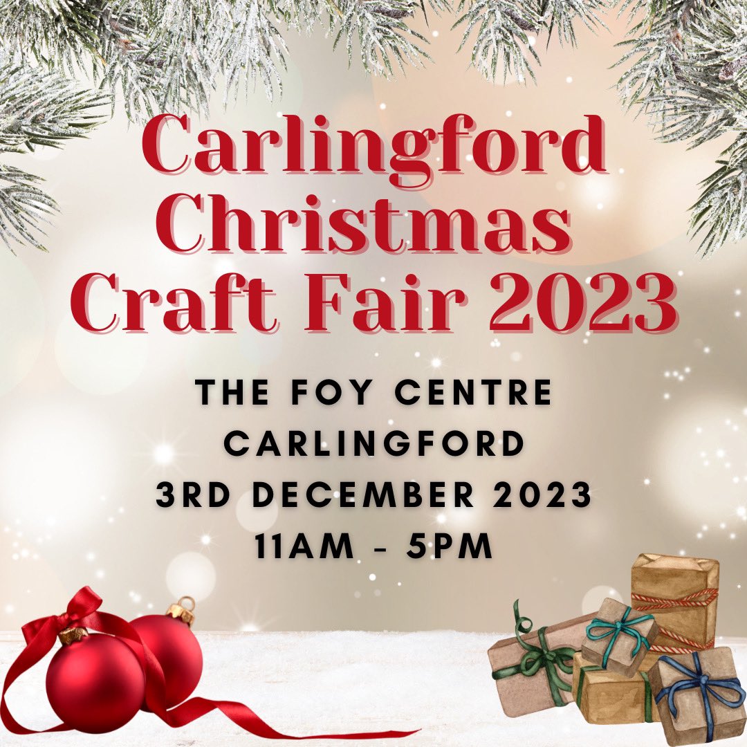 Check out Carlingford Christmas Craft Fair on Facebook there is a competition to win some vouchers to spend at the fair. #louthchat #visitcarlingford