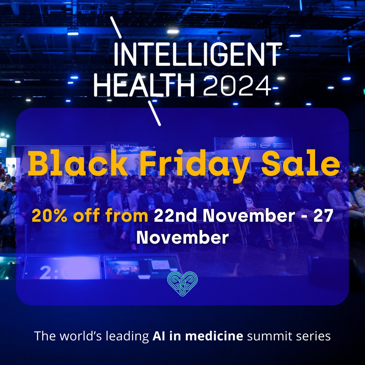 IntHealthAI's tweet image. 🚀 Get ready for the ultimate Black Friday deal! 🎟️🔥

👉 Head over to our website at hubs.li/Q029BVWr0 to grab your discounted tickets and take advantage of this incredible Black Friday offer! 🎟️💯

#IntelligentHealthAI #BlackFriday #HealthTech #AIinHealthcare