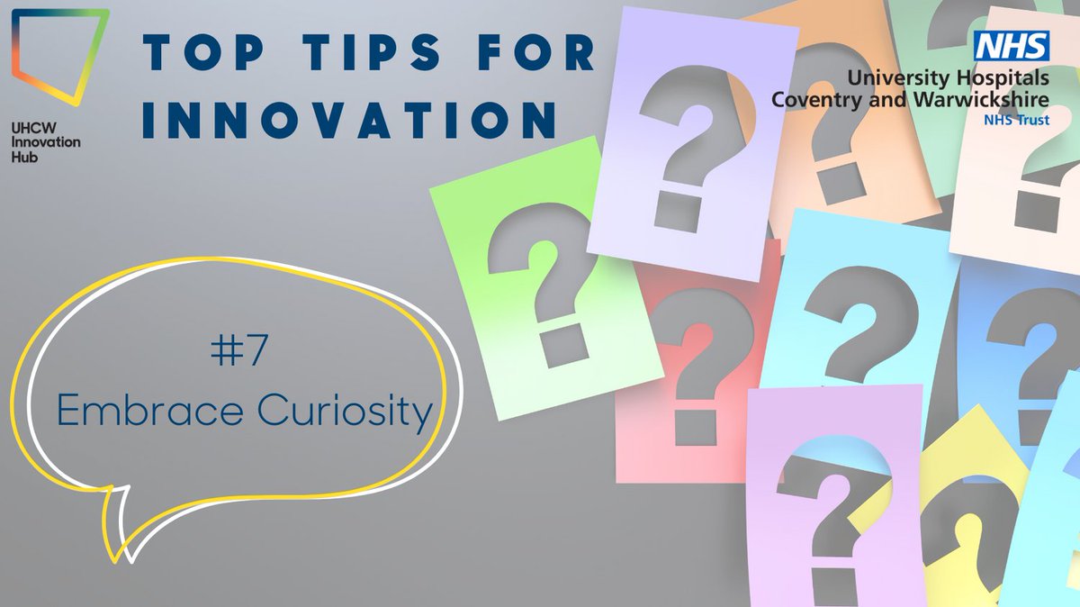 🎇TOP TIPS FOR INNOVATION🎇 7. Embrace curiosity Stay curious and ask questions. Curiosity is the spark that ignites innovation. 💭💡