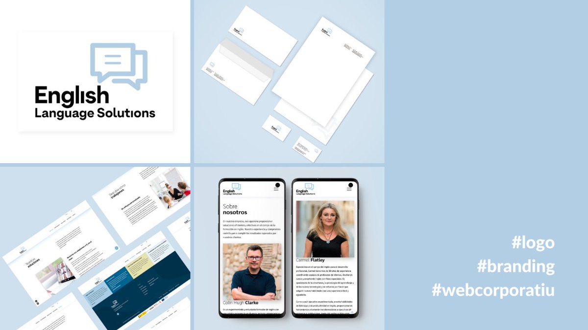 Morethansites's tweet image. English Language Solutions ofereix solucions personalitzades per millorar l&apos;anglès! Van confiar en nosaltres per impulsar el seu negoci i ens vam encarregar del branding, logotip i creació del web. 

👉🏼Accedeix: englishlanguagesolutions.es

#projecteweb #branding #marketingdigital