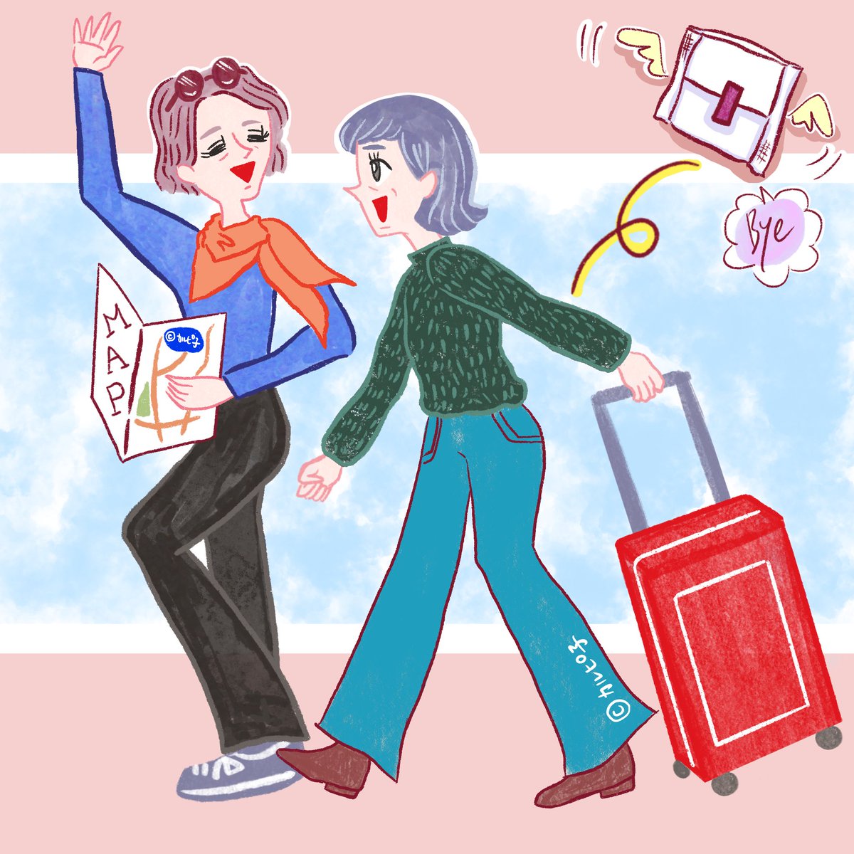 madamCALPICO's tweet photo. 講談社の雑誌ミモレのイラストを2枚担当いたしました。子宮のキャラクターは娘たちもお気に入り💖
「閉経は寂しい？」それとも「待ち遠しい？」体と心の変化にどう向き合っていますか【40代〜50代調査】 https://t.co/kEGNE8VXu0 @mimollet2015より
#イラストレーター #更年期 #閉経 #ミモレ #講談社 https://t.co/vNDbJbCRft